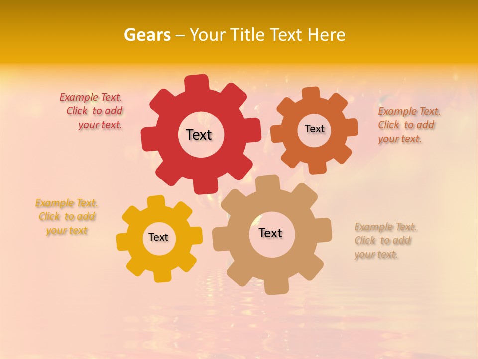 Water Drops Beads Background PowerPoint Template