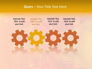 Water Drops Beads Background PowerPoint Template