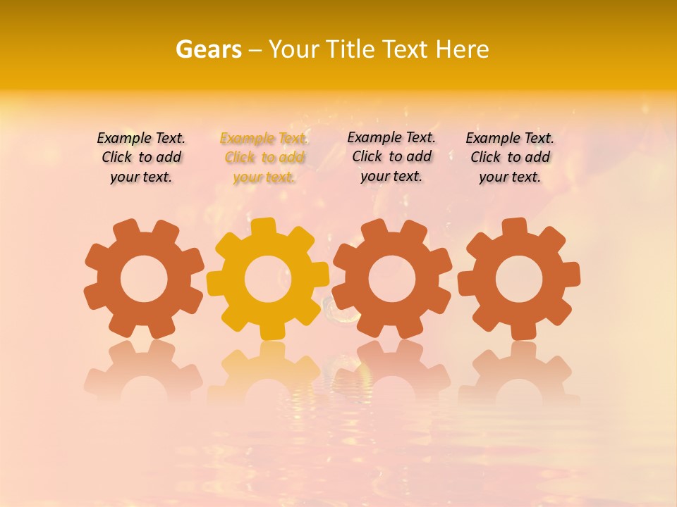 Water Drops Beads Background PowerPoint Template