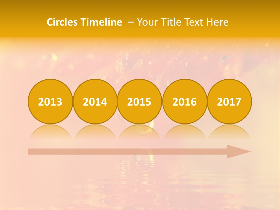 Water Drops Beads Background PowerPoint Template
