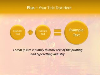Water Drops Beads Background PowerPoint Template