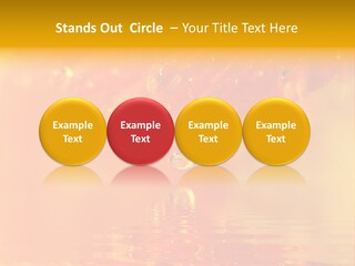 Water Drops Beads Background PowerPoint Template