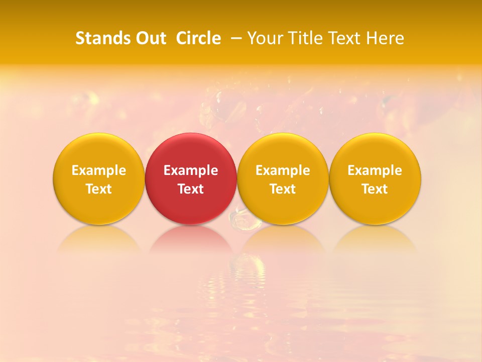 Water Drops Beads Background PowerPoint Template
