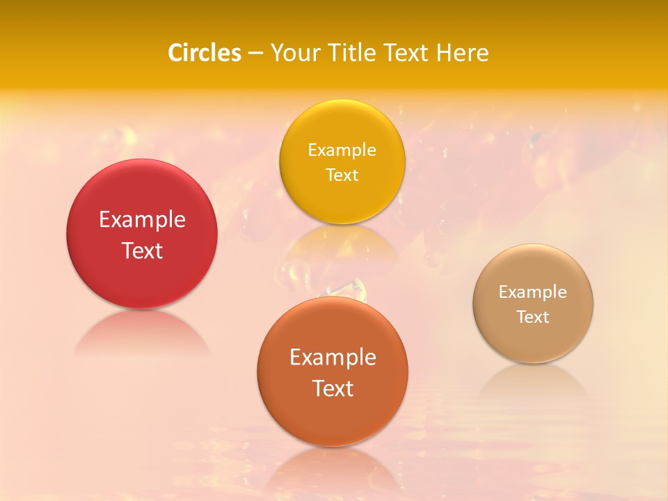 Water Drops Beads Background PowerPoint Template