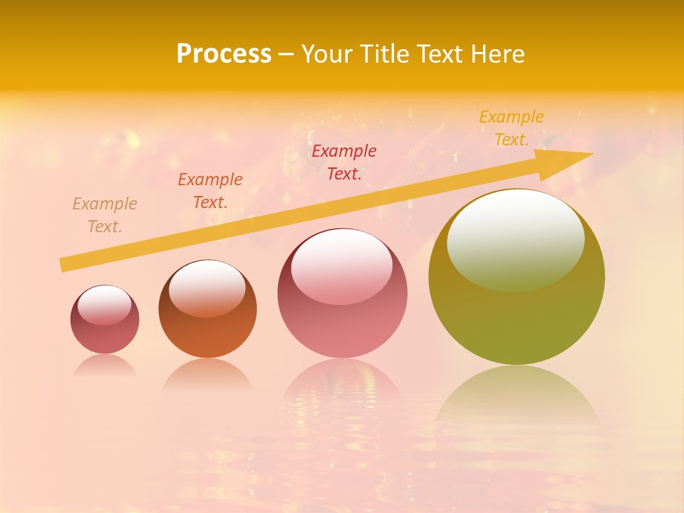 Water Drops Beads Background PowerPoint Template