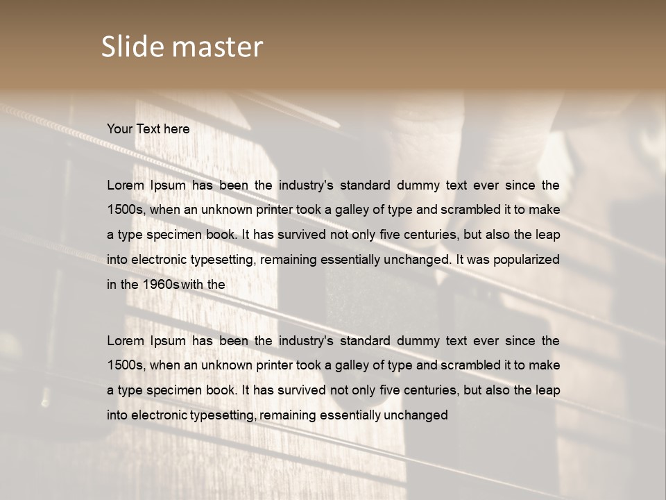 Note Bass Treble PowerPoint Template