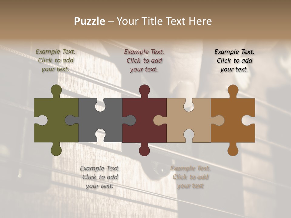 Note Bass Treble PowerPoint Template