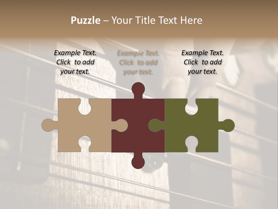 Note Bass Treble PowerPoint Template