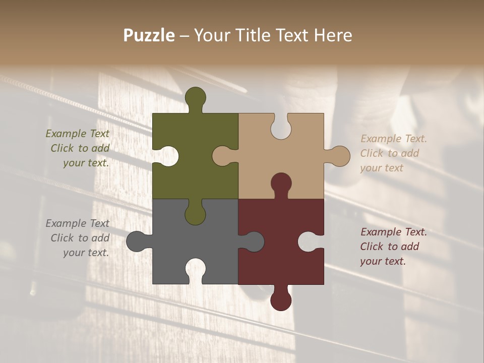 Note Bass Treble PowerPoint Template