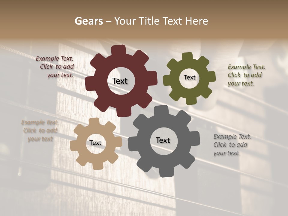 Note Bass Treble PowerPoint Template