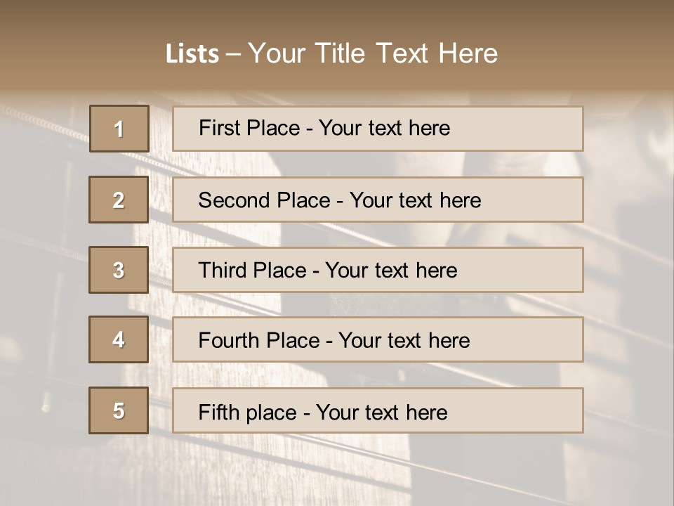 Note Bass Treble PowerPoint Template