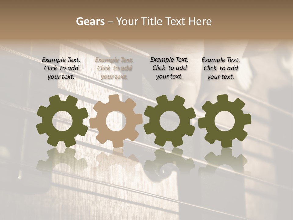 Note Bass Treble PowerPoint Template