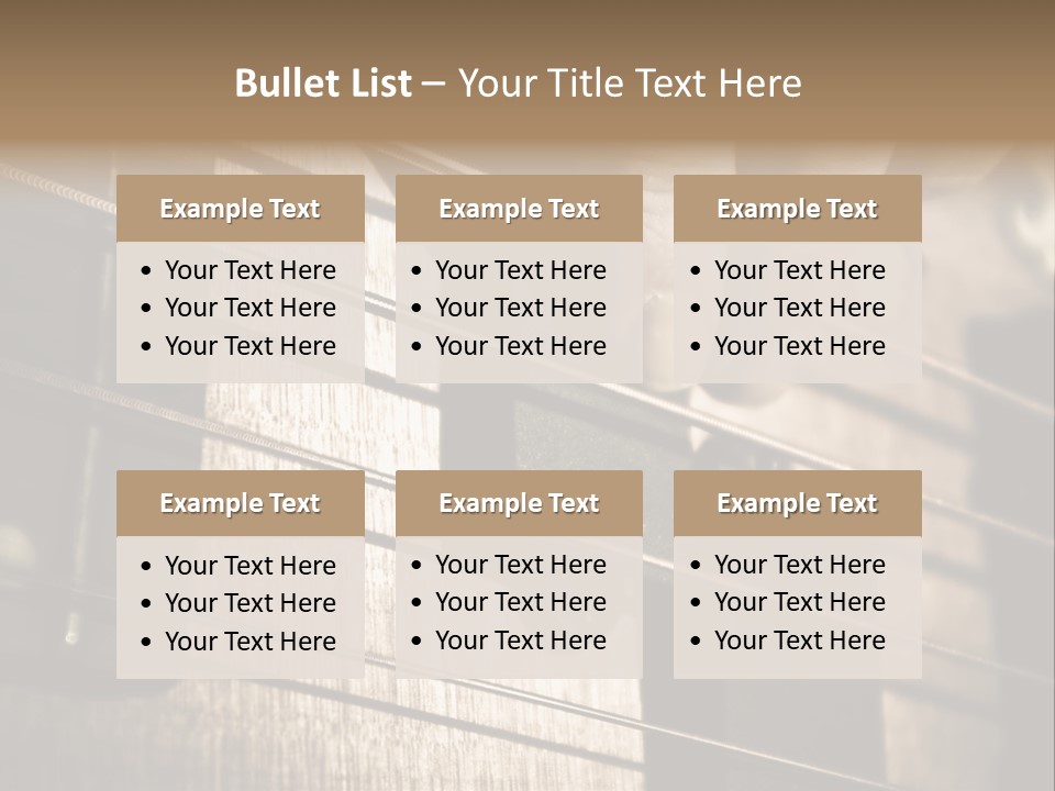 Note Bass Treble PowerPoint Template