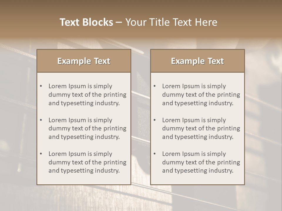 Note Bass Treble PowerPoint Template