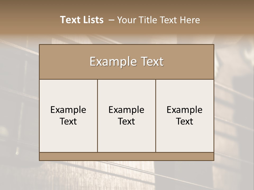 Note Bass Treble PowerPoint Template