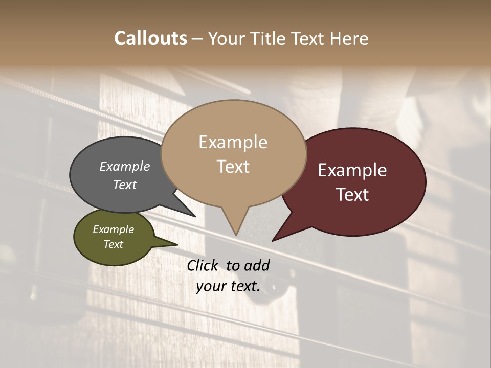 Note Bass Treble PowerPoint Template