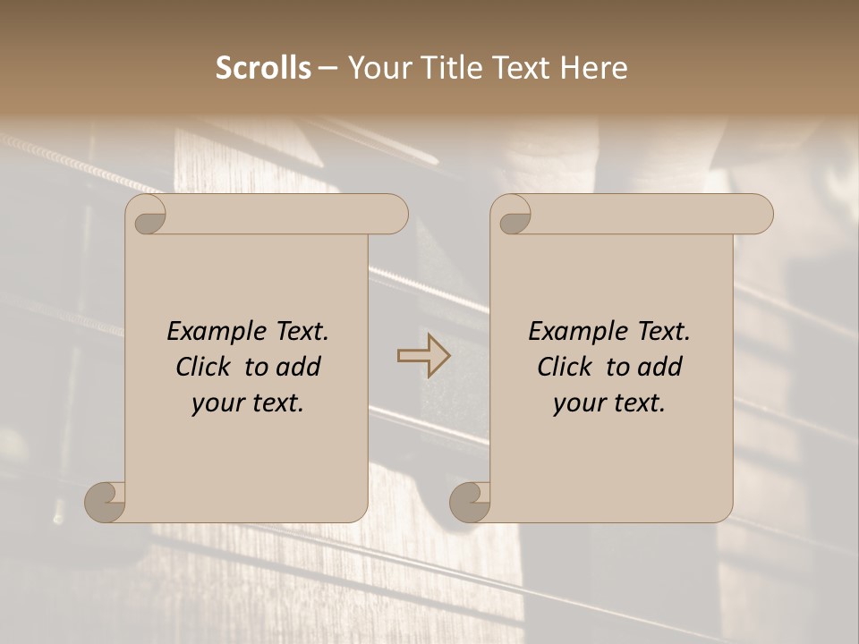 Note Bass Treble PowerPoint Template