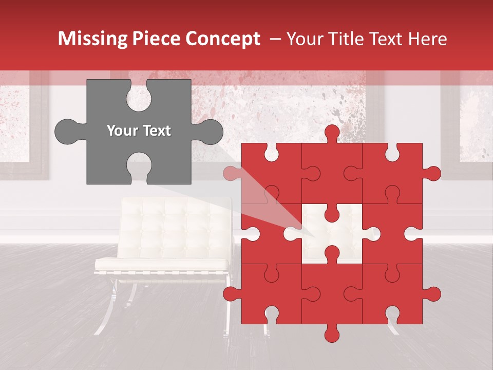 A Room With Two Chairs And Paintings On The Wall PowerPoint Template