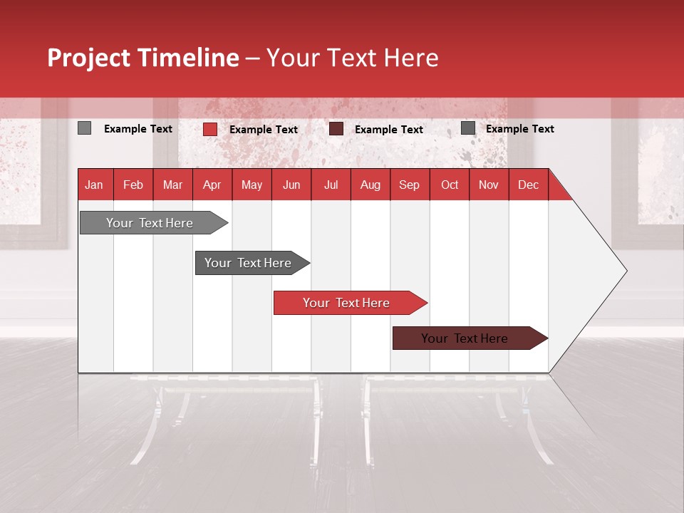 A Room With Two Chairs And Paintings On The Wall PowerPoint Template