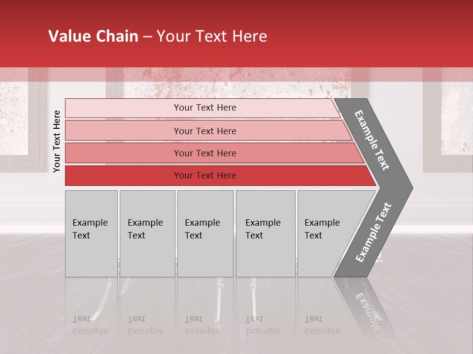 A Room With Two Chairs And Paintings On The Wall PowerPoint Template