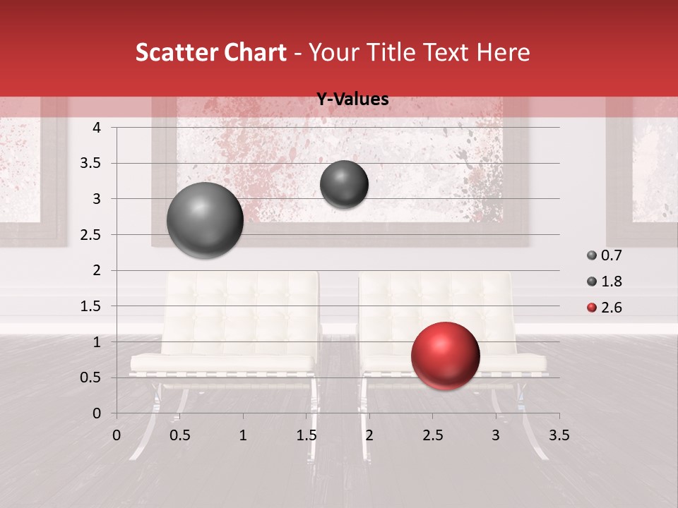 A Room With Two Chairs And Paintings On The Wall PowerPoint Template