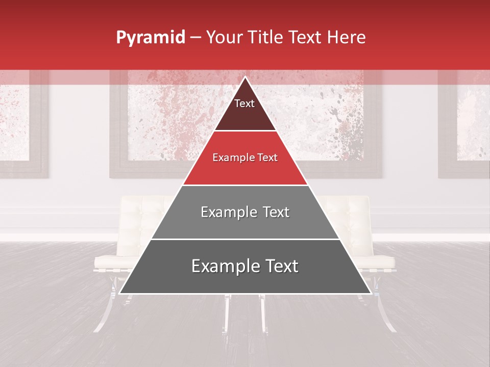 A Room With Two Chairs And Paintings On The Wall PowerPoint Template