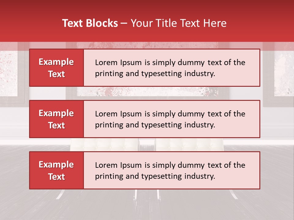A Room With Two Chairs And Paintings On The Wall PowerPoint Template