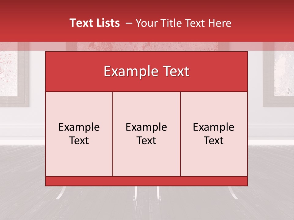 A Room With Two Chairs And Paintings On The Wall PowerPoint Template