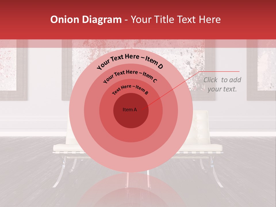 A Room With Two Chairs And Paintings On The Wall PowerPoint Template