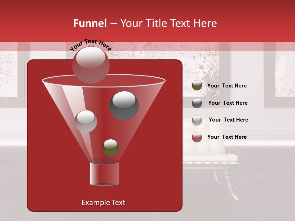 A Room With Two Chairs And Paintings On The Wall PowerPoint Template