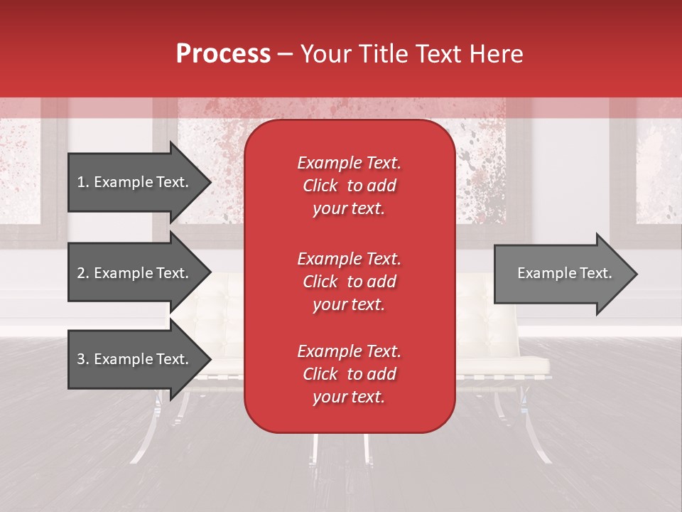 A Room With Two Chairs And Paintings On The Wall PowerPoint Template