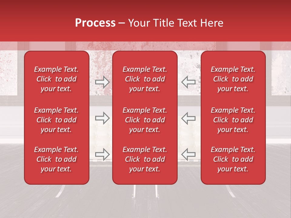 A Room With Two Chairs And Paintings On The Wall PowerPoint Template