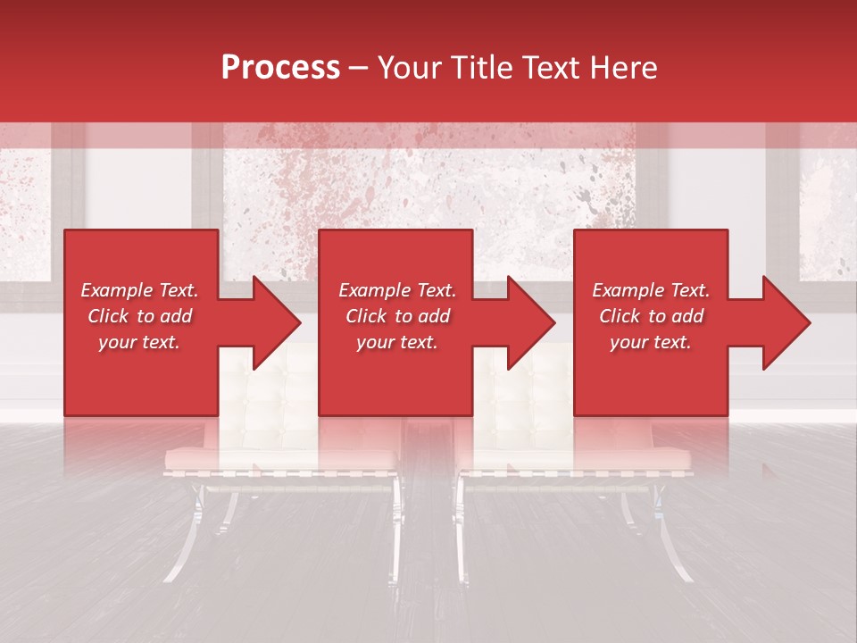 A Room With Two Chairs And Paintings On The Wall PowerPoint Template