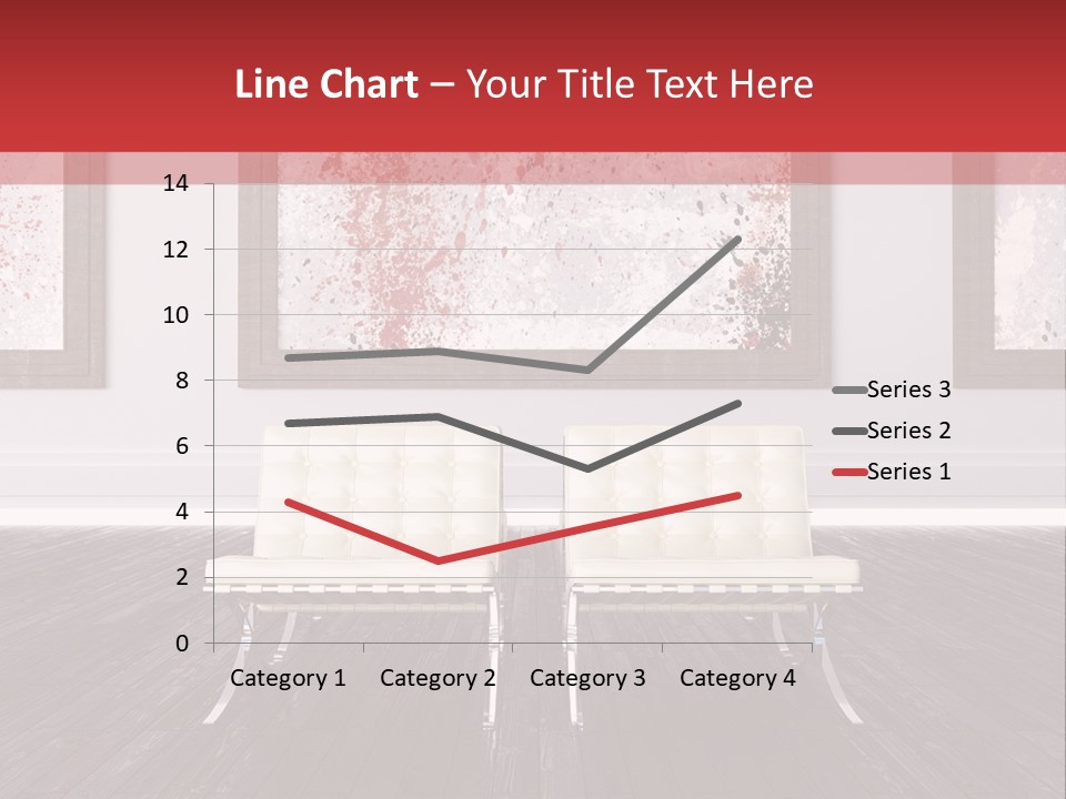 A Room With Two Chairs And Paintings On The Wall PowerPoint Template