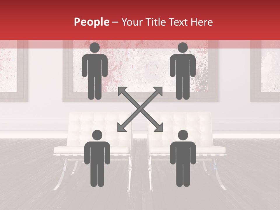 A Room With Two Chairs And Paintings On The Wall PowerPoint Template