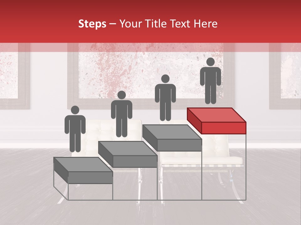 A Room With Two Chairs And Paintings On The Wall PowerPoint Template