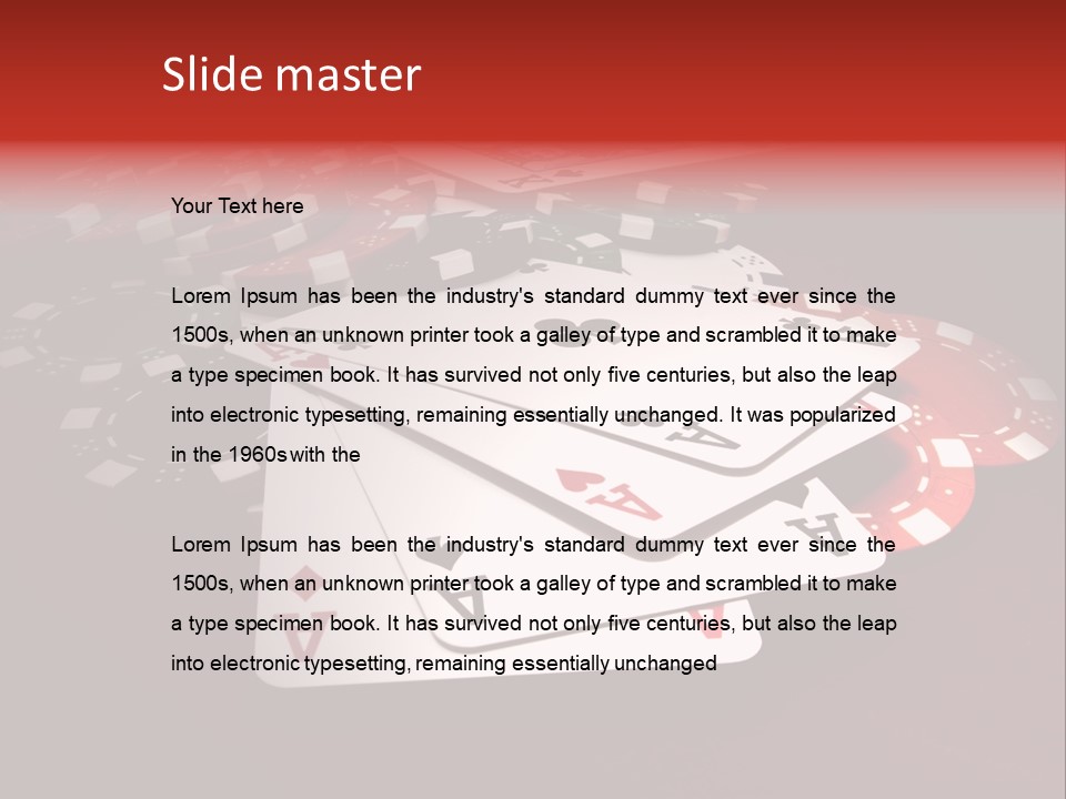 Close Betting Casino PowerPoint Template