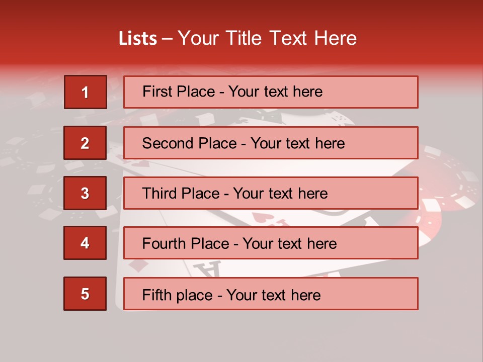 Close Betting Casino PowerPoint Template