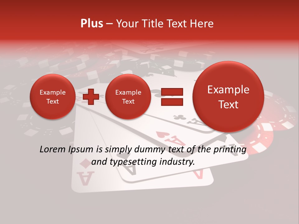 Close Betting Casino PowerPoint Template