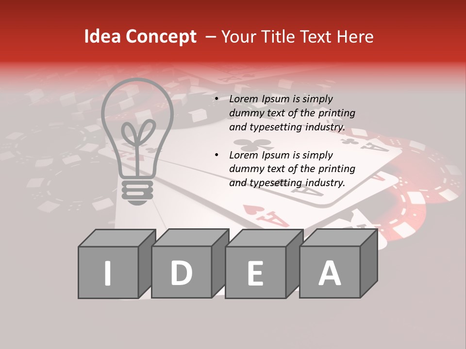 Close Betting Casino PowerPoint Template