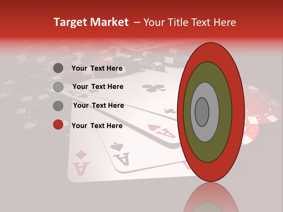 Close Betting Casino PowerPoint Template