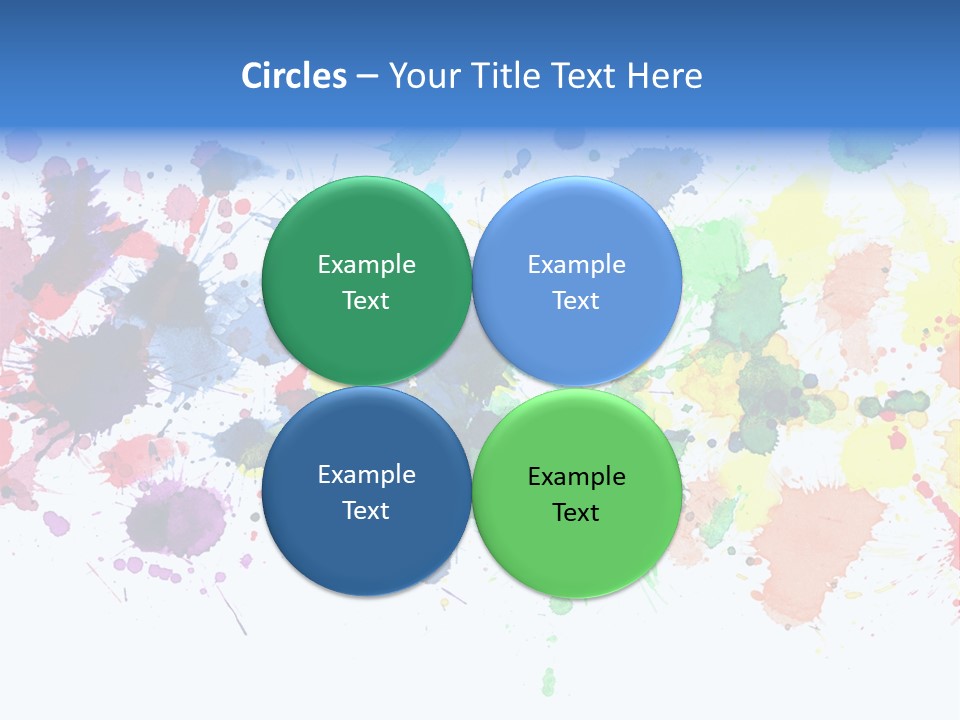 Pink Wet Rainbow PowerPoint Template