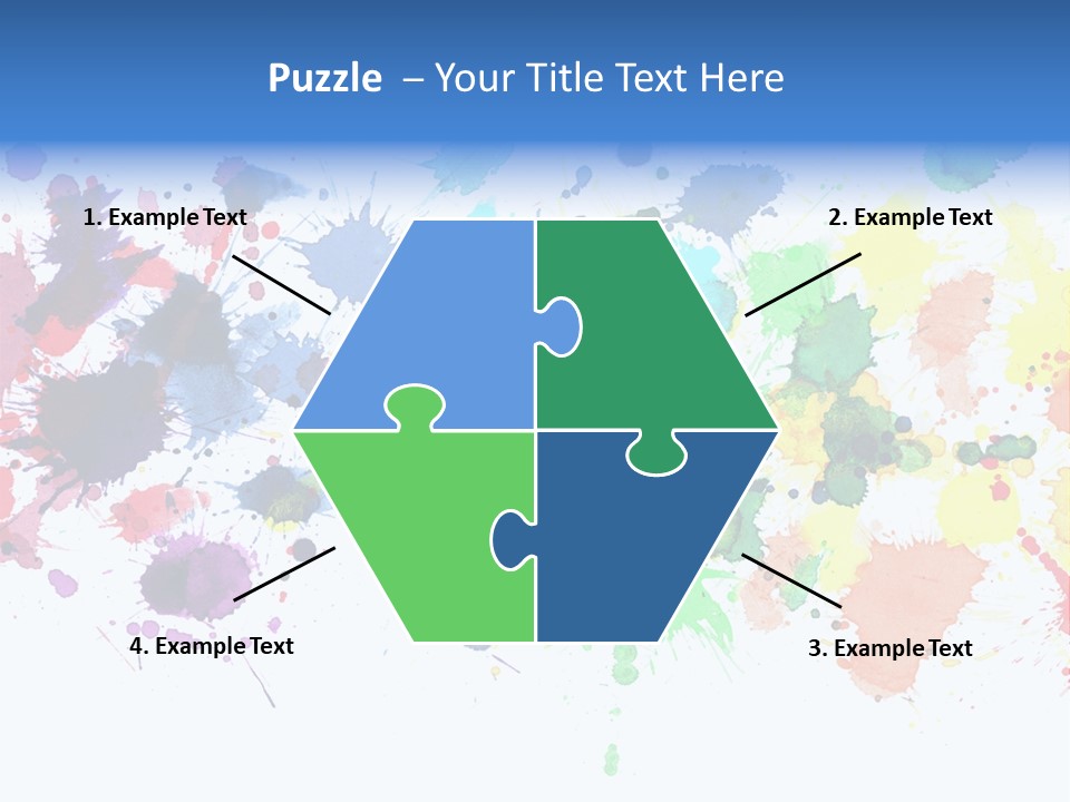 Pink Wet Rainbow PowerPoint Template