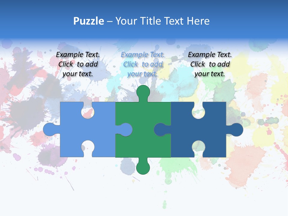 Pink Wet Rainbow PowerPoint Template