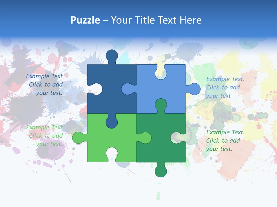 Pink Wet Rainbow PowerPoint Template