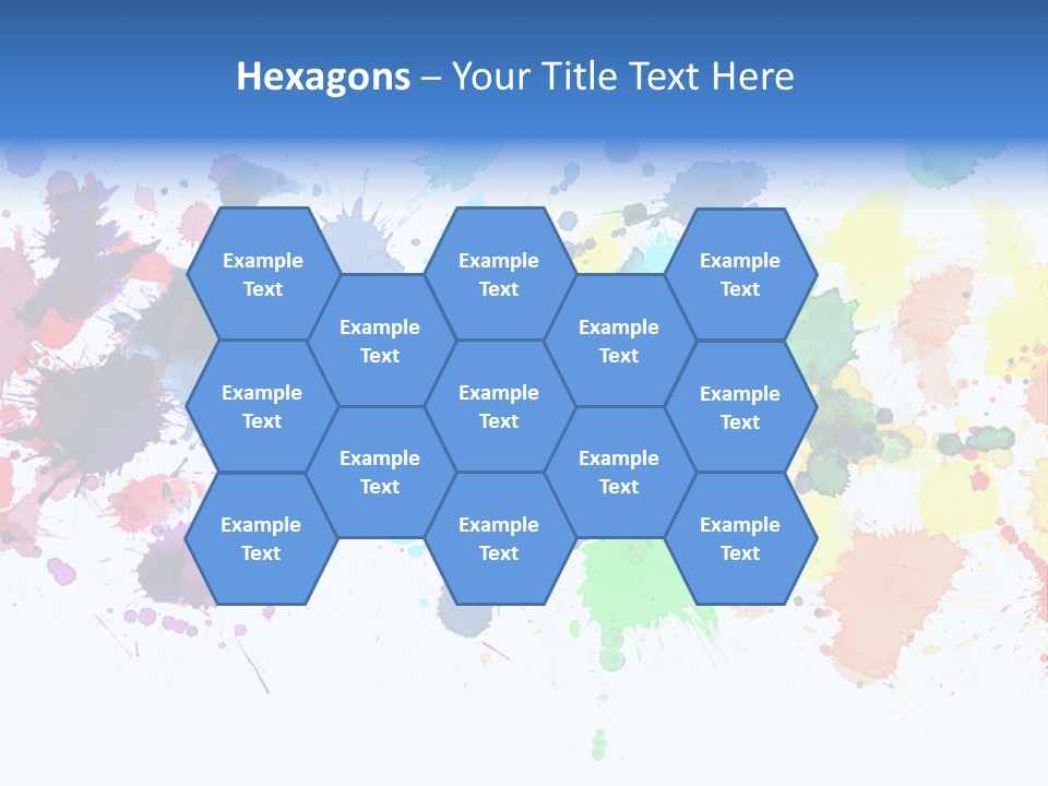 Pink Wet Rainbow PowerPoint Template