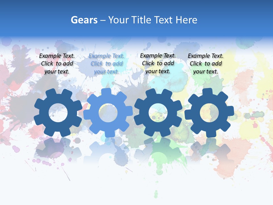 Pink Wet Rainbow PowerPoint Template