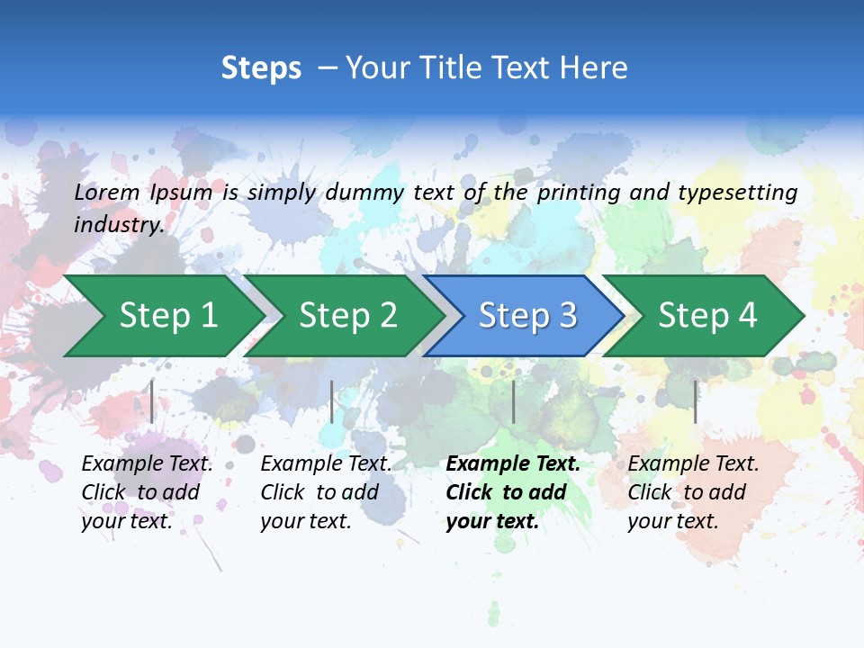 Pink Wet Rainbow PowerPoint Template