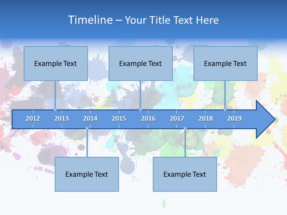 Pink Wet Rainbow PowerPoint Template