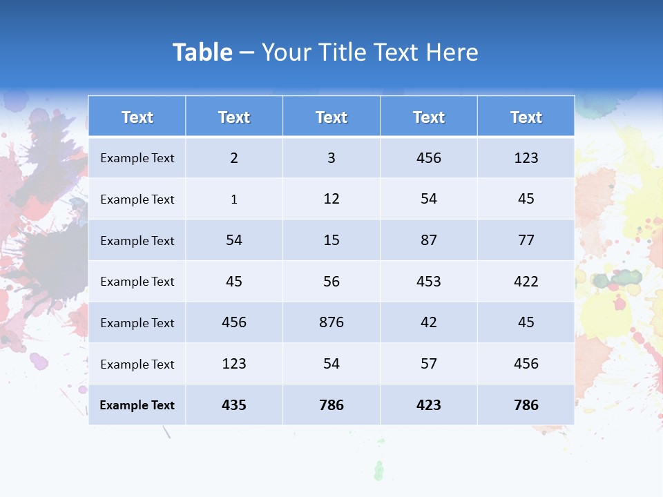 Pink Wet Rainbow PowerPoint Template